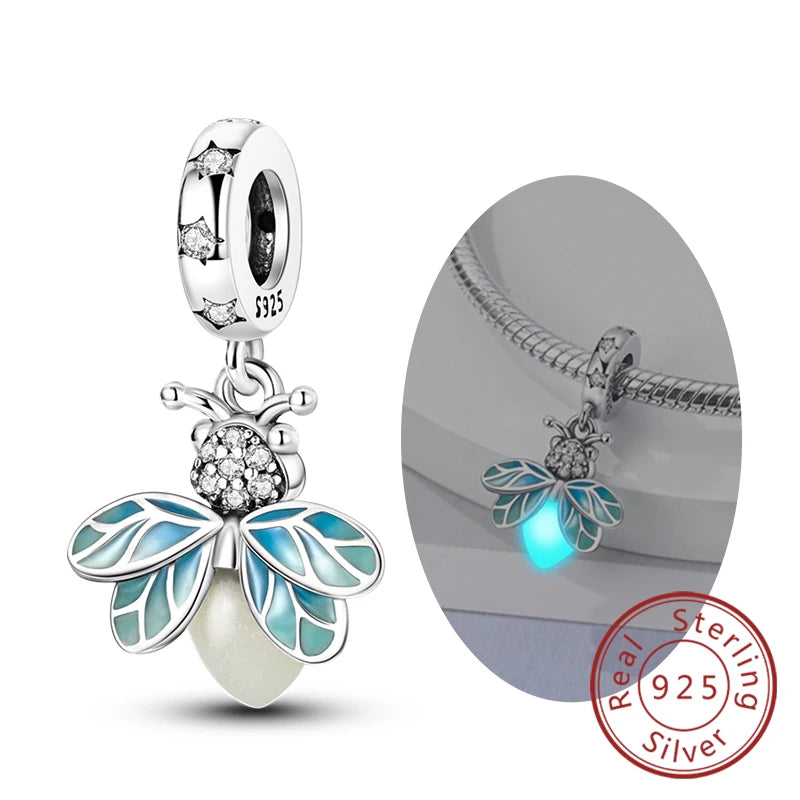 Luminous Firefly Butterfly Charm