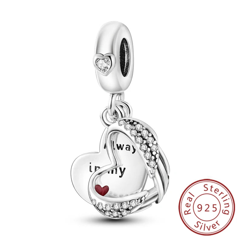 Cherished Family Heart Charm