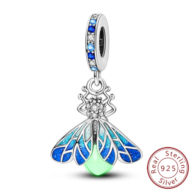 Luminous Firefly Butterfly Charm