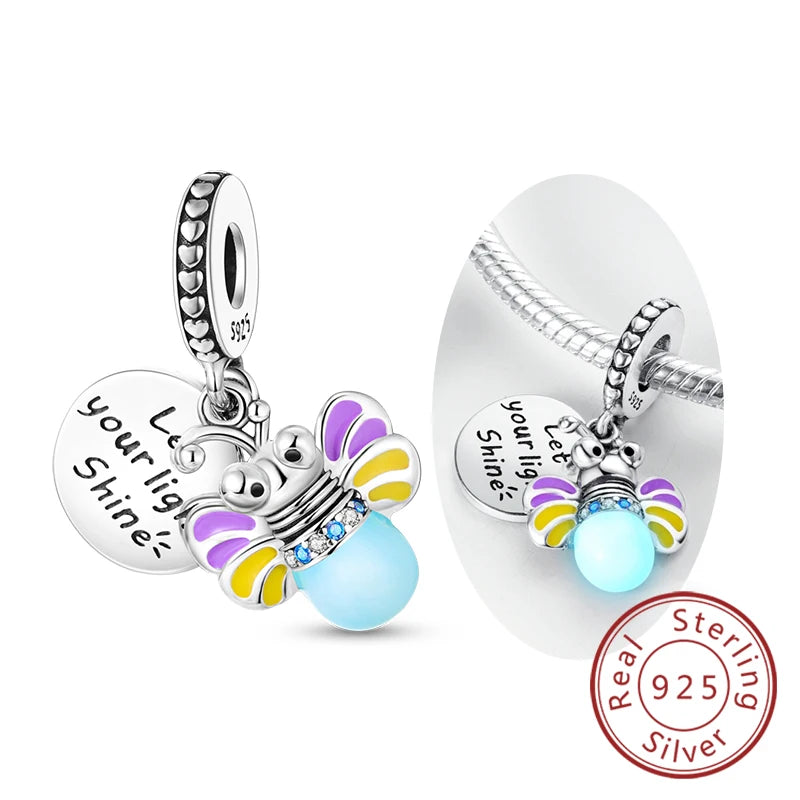 Luminous Firefly Butterfly Charm