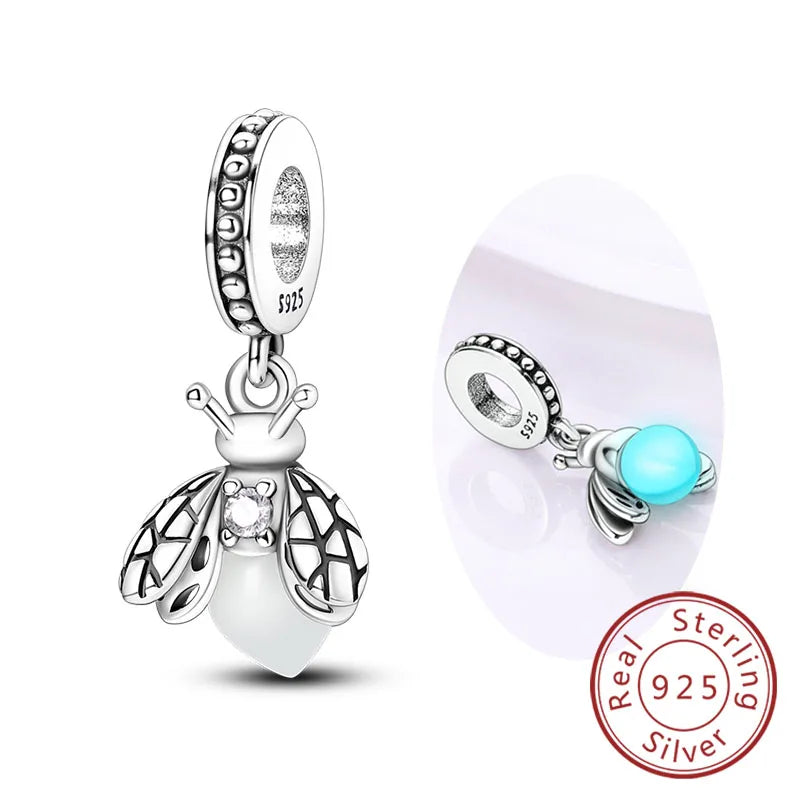 Luminous Firefly Butterfly Charm