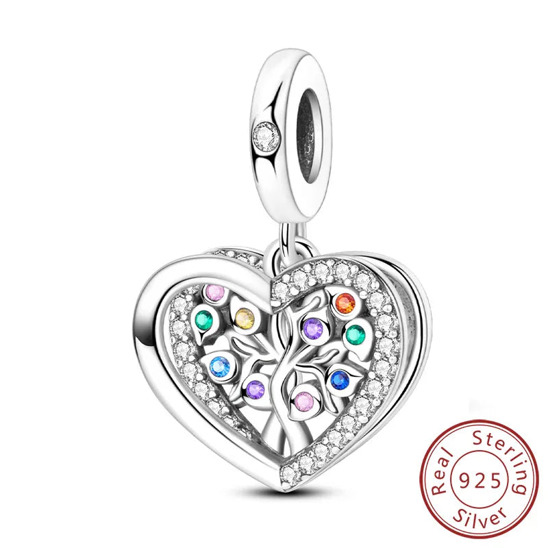 Cherished Family Heart Charm