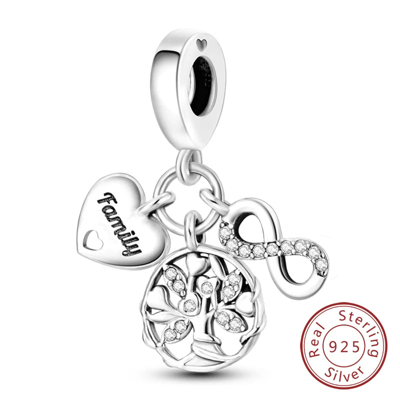 Cherished Family Heart Charm