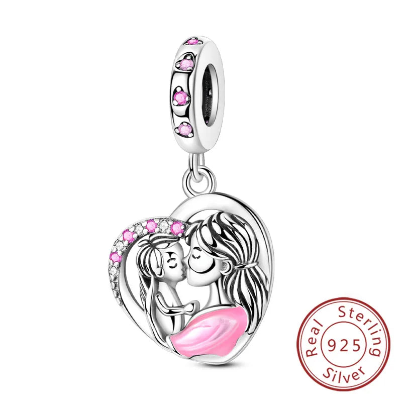 Cherished Family Heart Charm