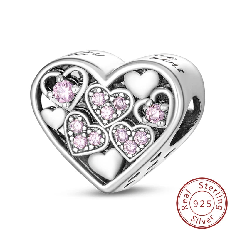 Cherished Family Heart Charm