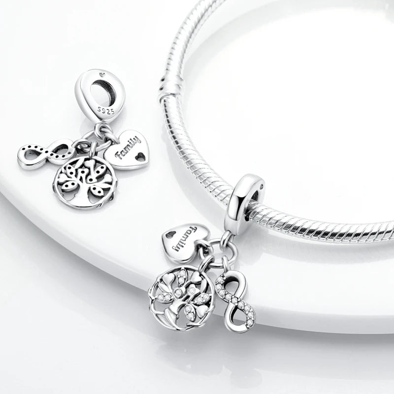 Cherished Family Heart Charm