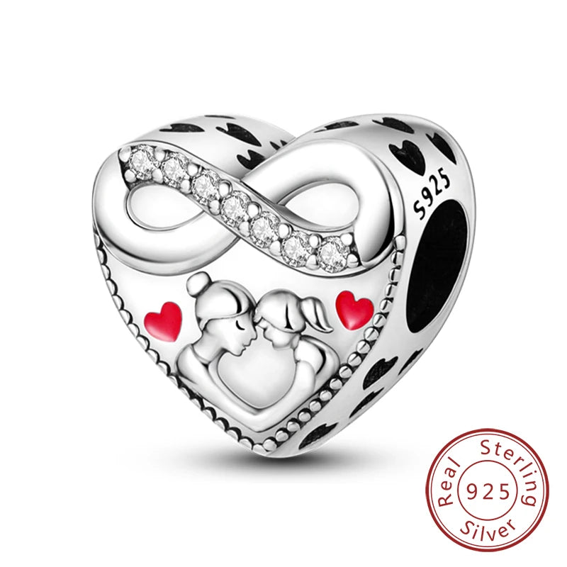 Cherished Family Heart Charm