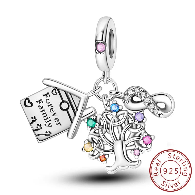 Cherished Family Heart Charm