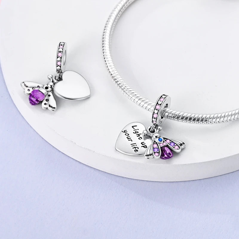 Luminous Firefly Butterfly Charm