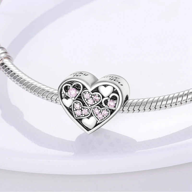 Cherished Family Heart Charm