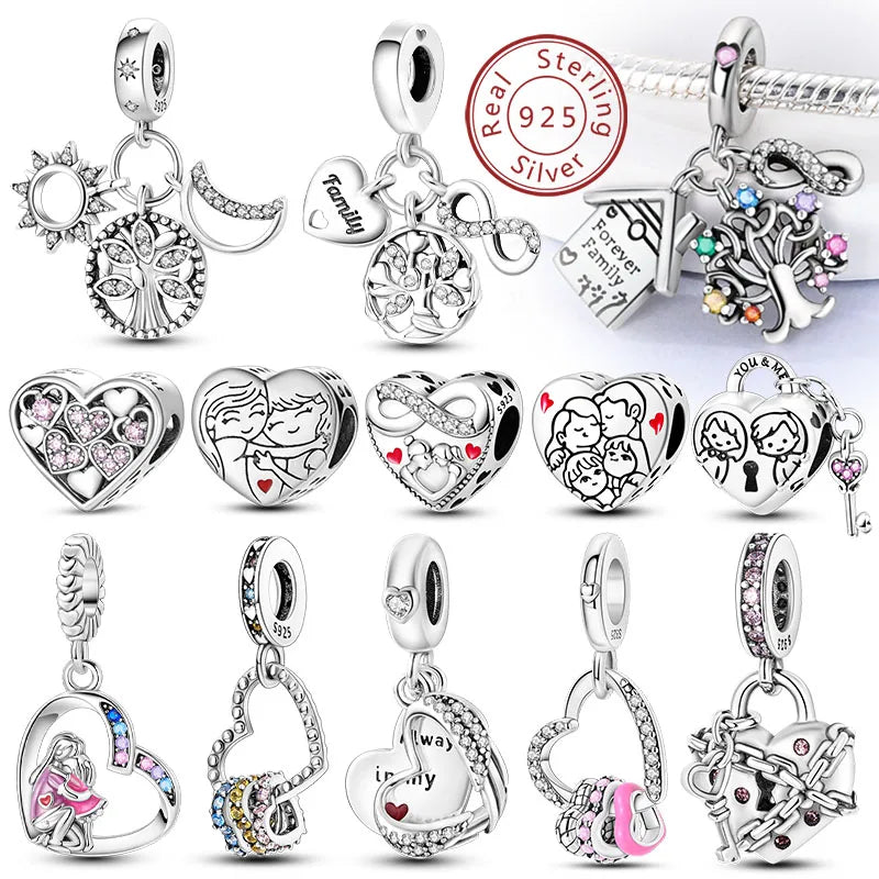 Cherished Family Heart Charm