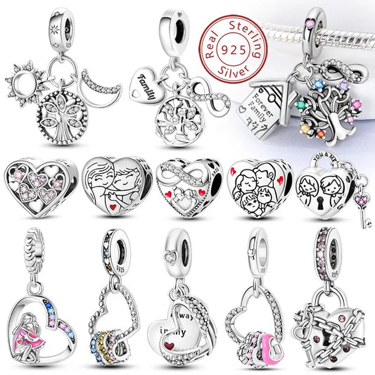 Cherished Family Heart Charm